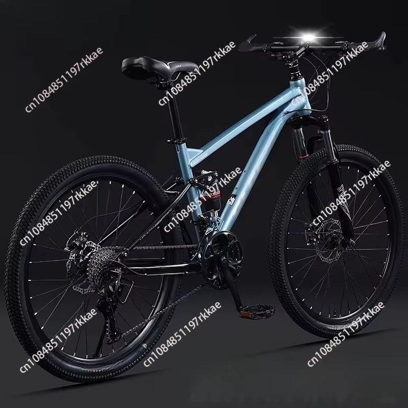 Vélo de montagne à suspension intégrale, 30 vitesses, tout terrain, pour adultes, pour la descente, les sentiers et les trajets en ville