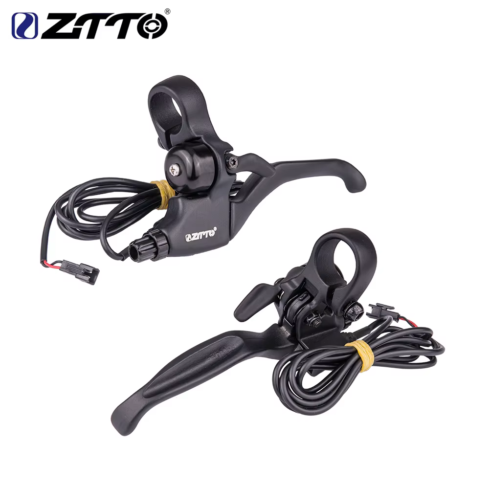 ZTTO-Levier de frein électrique pour vélo électrique, poignée de frein de mise hors tension avec cloche, connecteurs à 2 broches, haute qualité