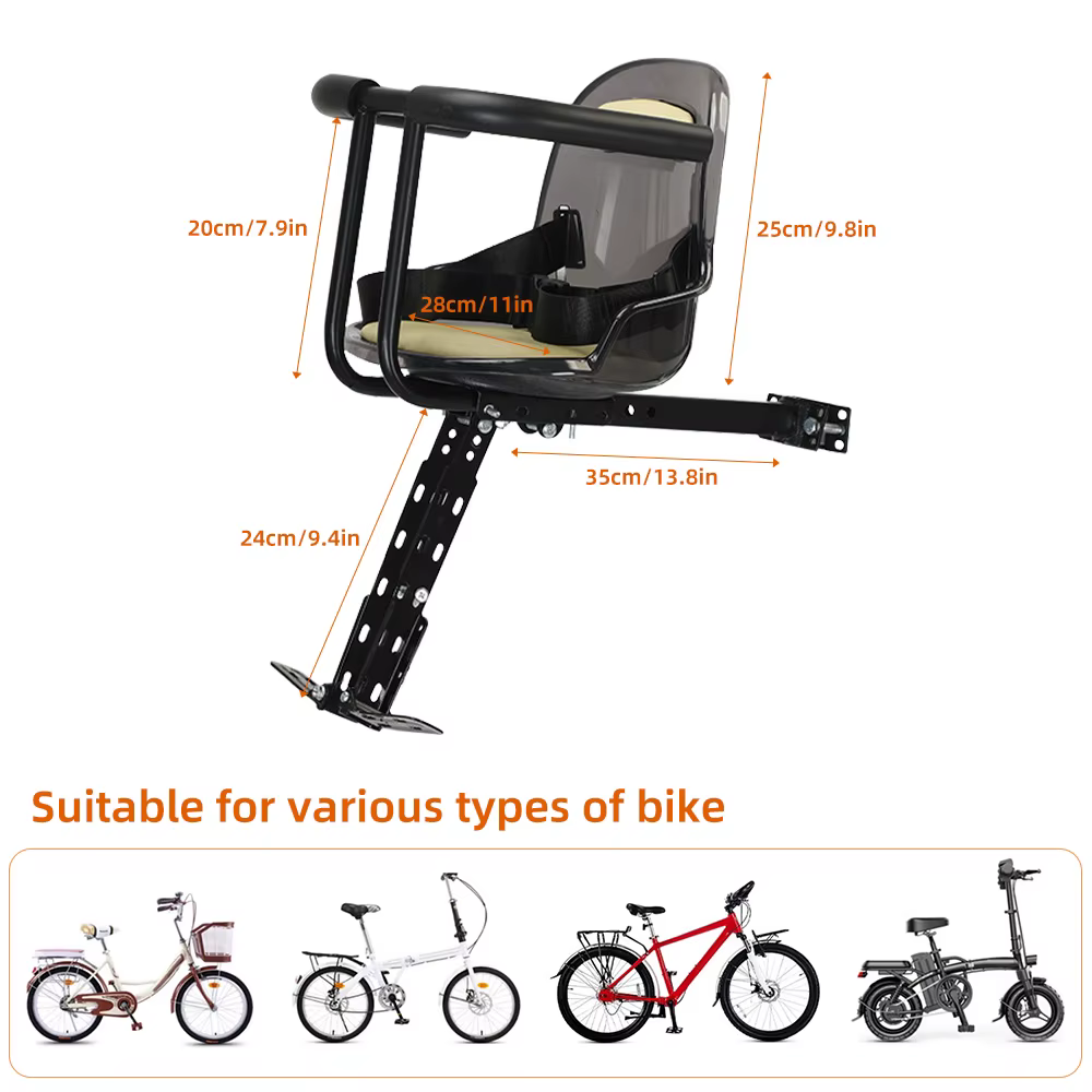 Siège de vélo à montage avant pour enfants