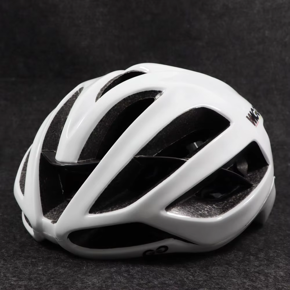 Casque de vélo de course Aero blanc