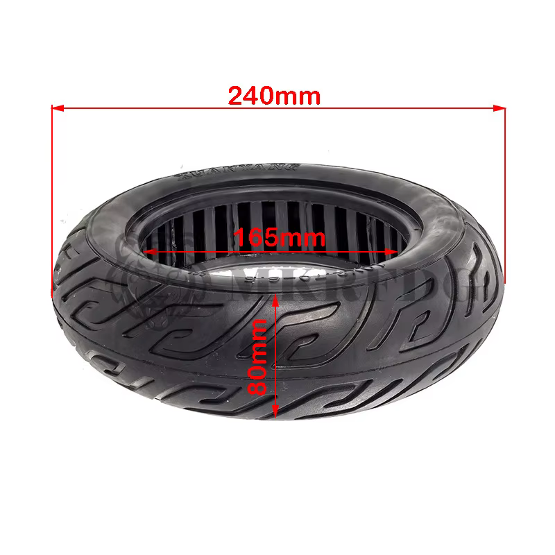 Pneu solide de 10 pouces 10x2.70-6.5 pour Scooter électrique voiture auto-équilibrée 70/65-6.5