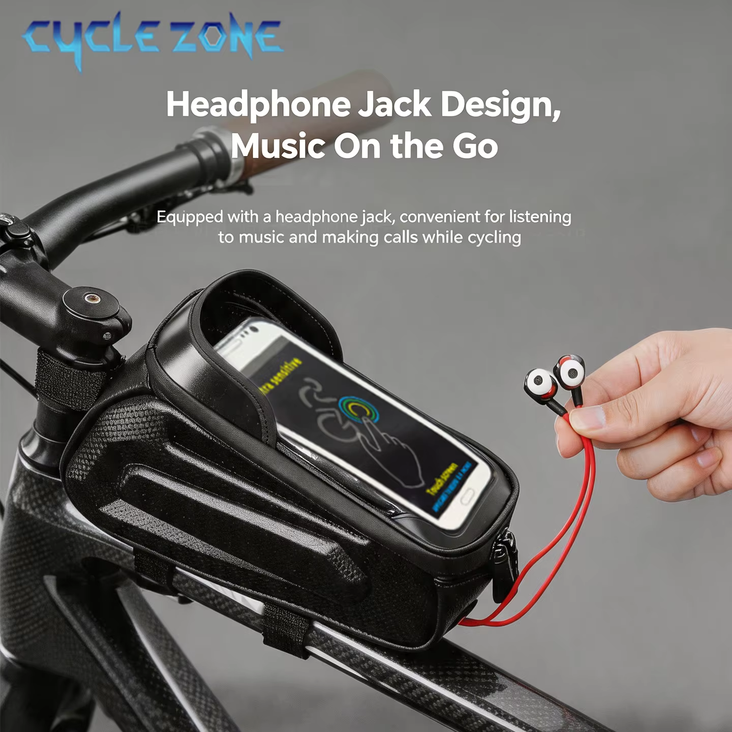 Sacoche de cadre de vélo pour tube supérieur