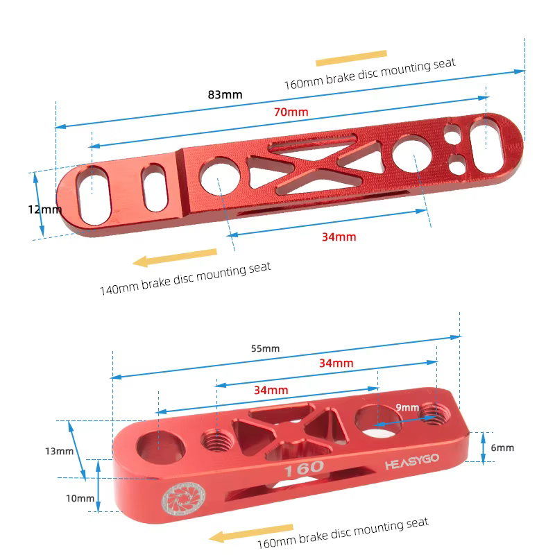 Adaptateur de frein à disque à montage plat pour vélo de route