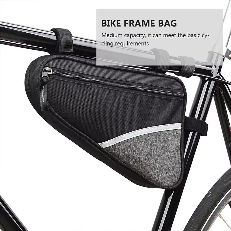 Sac de vélo triangulaire étanche de 1 L pour cadre avant