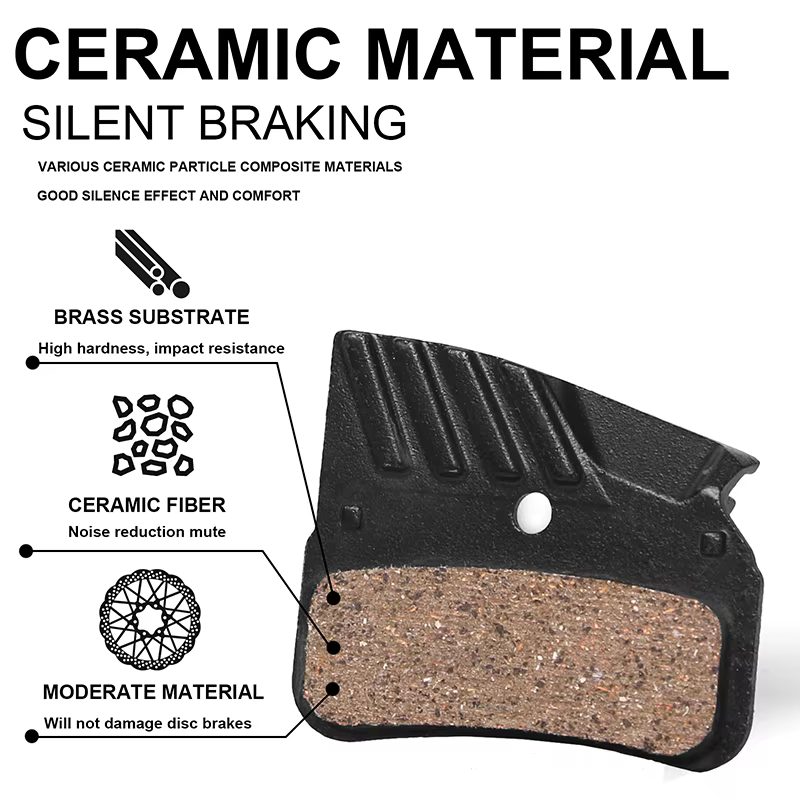 BUCKKubBicycle-Plaquettes de frein en céramique durable pour vélo de route et VTT, plaquettes de freins à dissipation thermique pour VTT, N03A, N04C, N02S, N03S