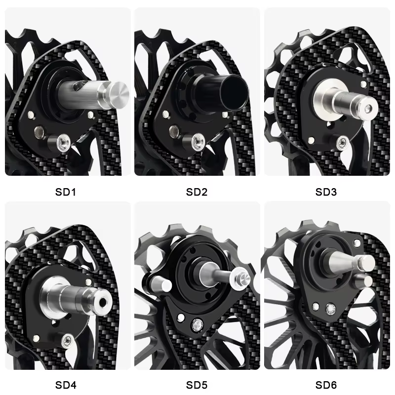 Dérailleur arrière de vélo en Fiber de carbone et céramique