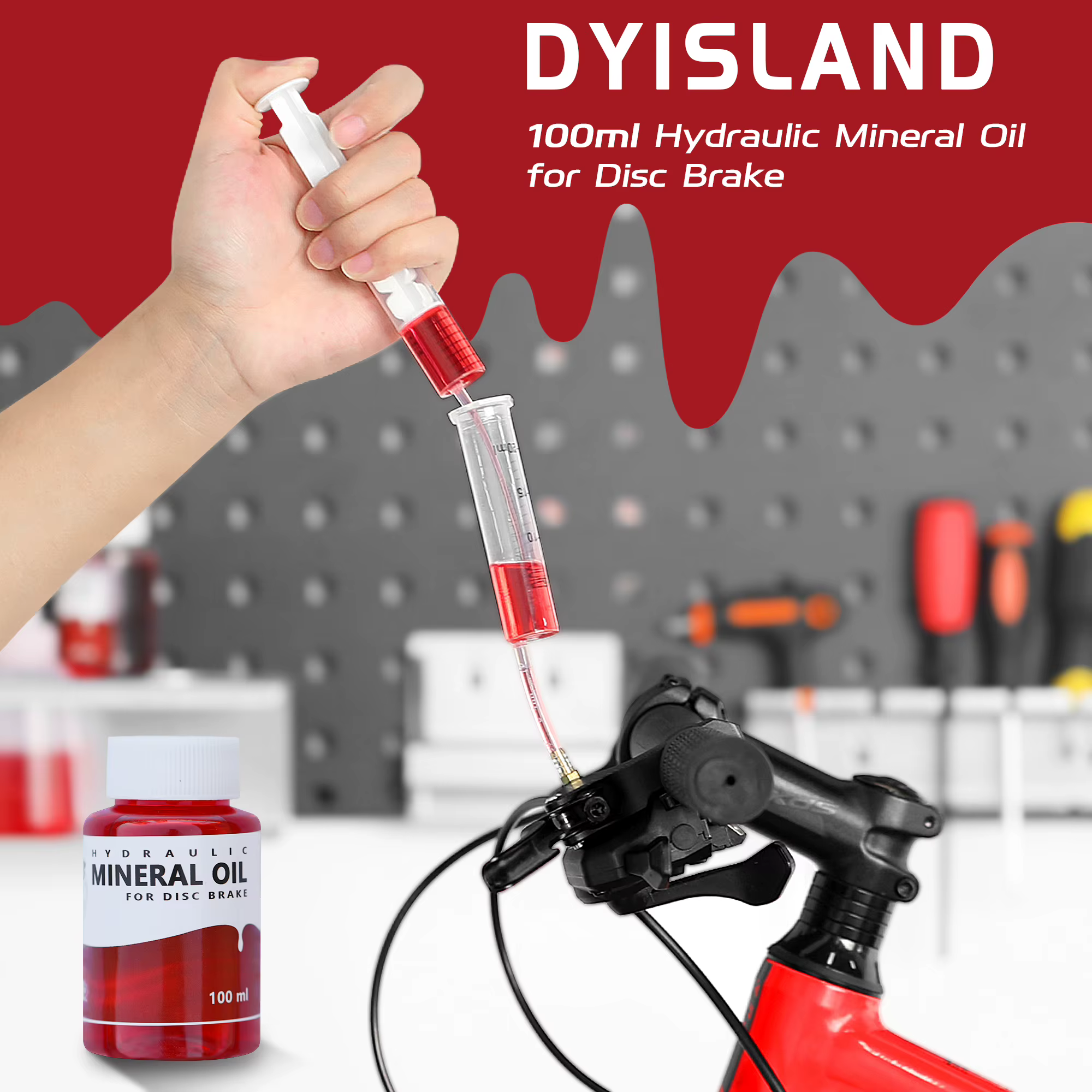 Kit de purge de frein de vélo DYISLAND