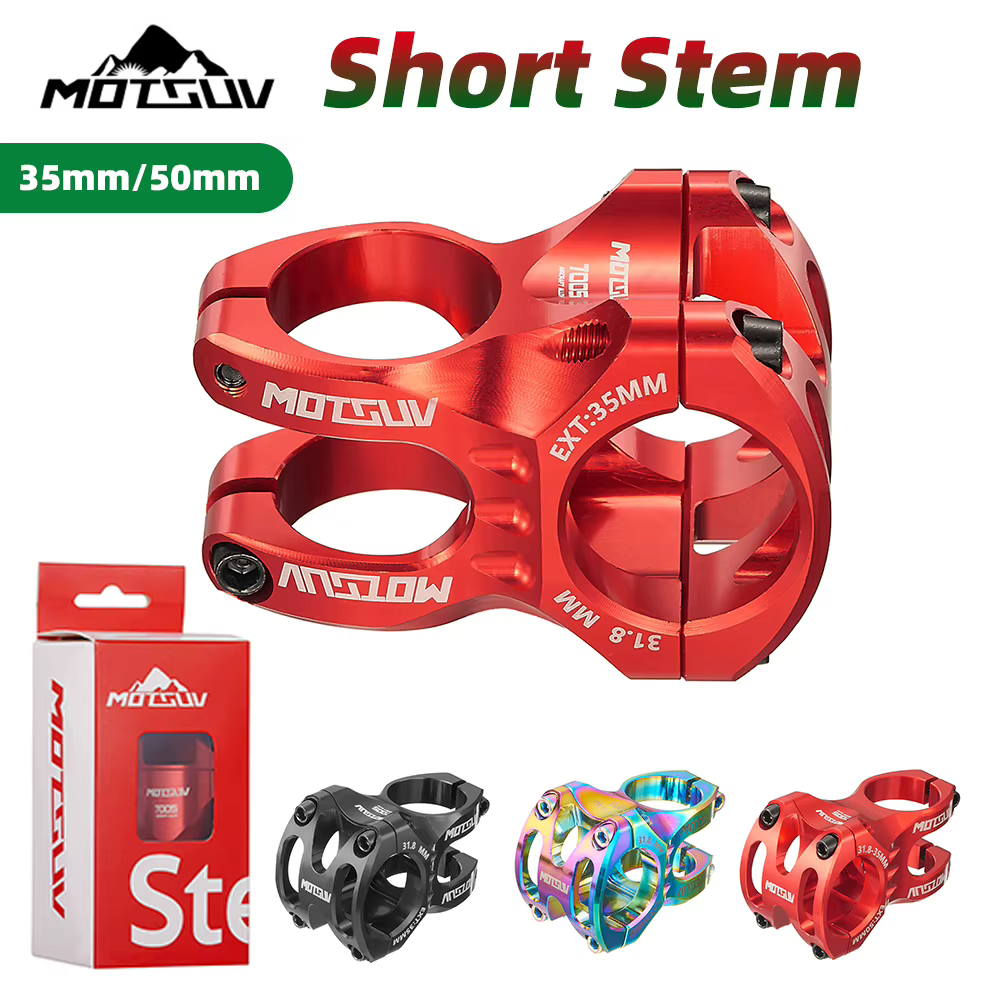 Tige de guidon réglable pour vélo de route et VTT, longueur 35mm 50mm, 31 8