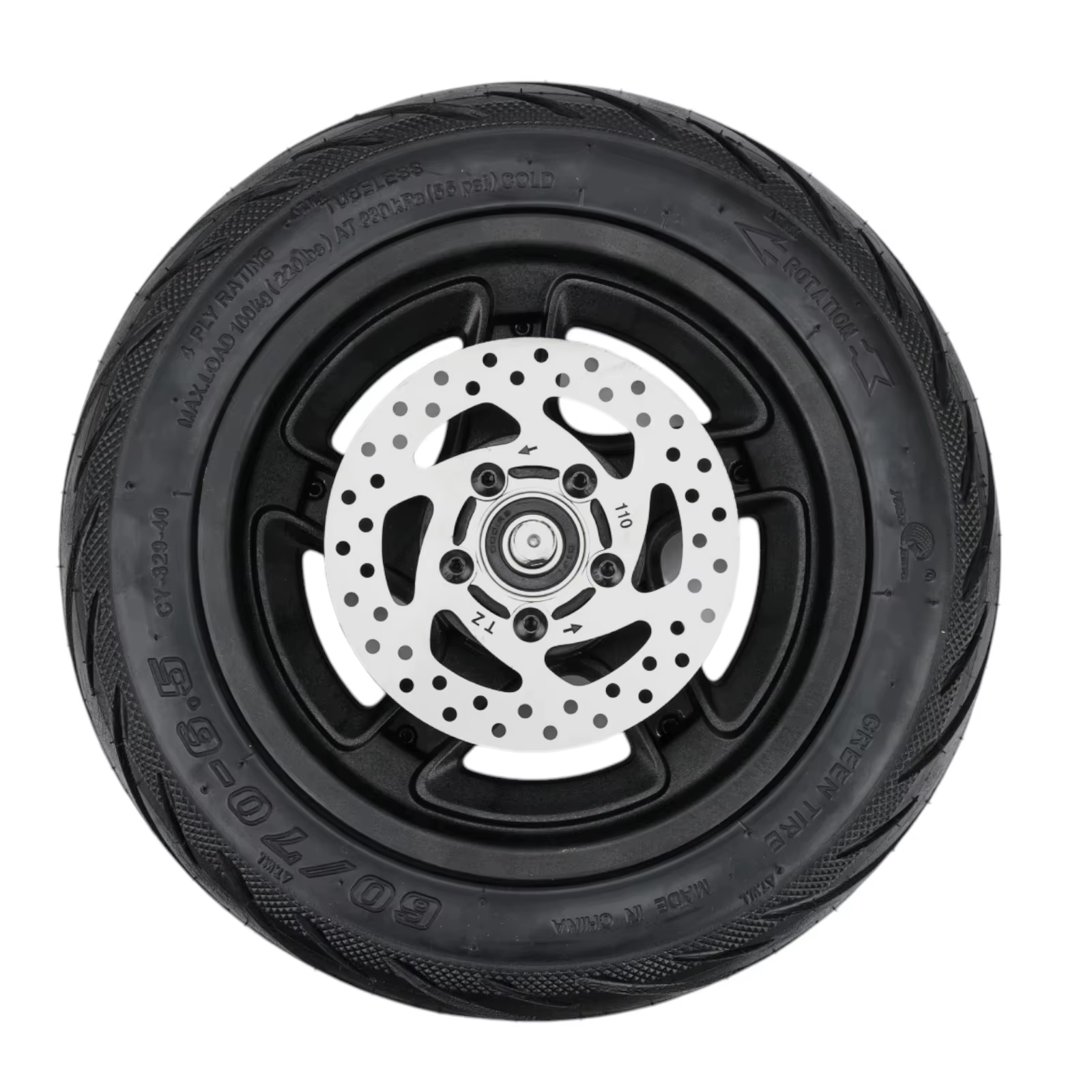 Ensemble de roue avant d'origine pour Scooter électrique Ninebot F2 F2pro F2plus 10 pouces 10*2.5