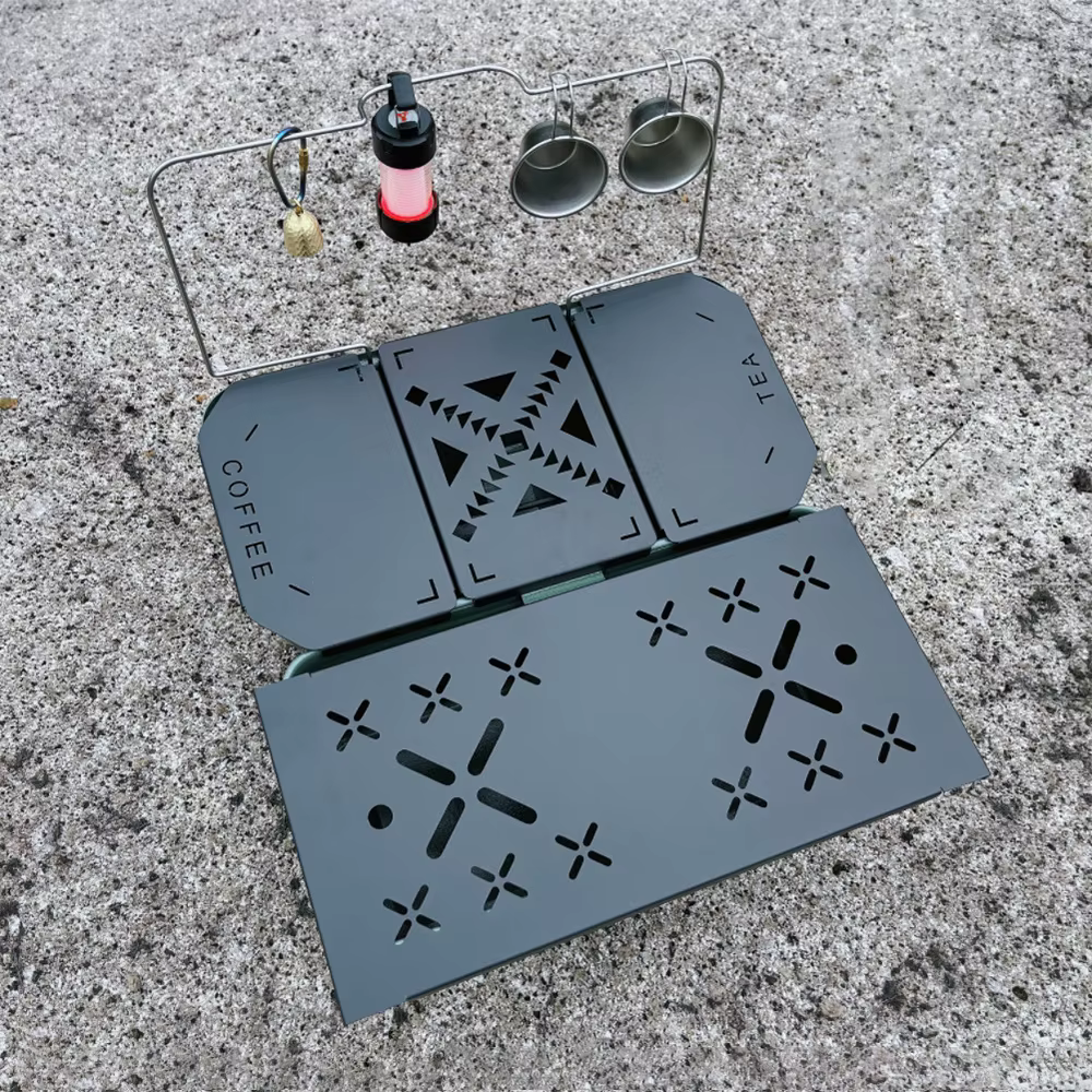 Plateau de table pliable robuste en alliage d'aluminium, mini étagère pour boîte à lunch Stanley 9,4 L