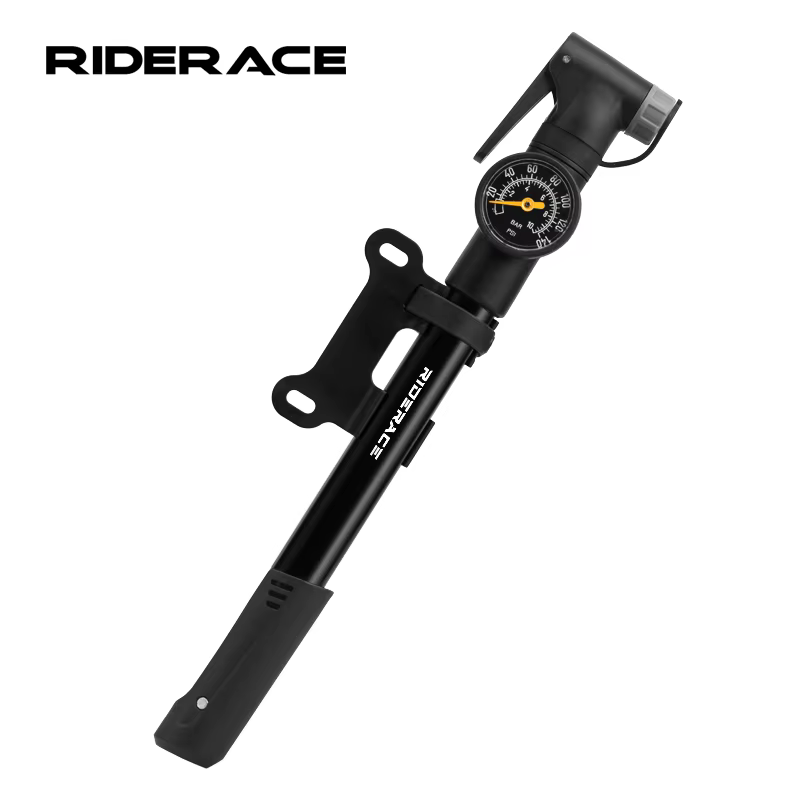 Pompe à vélo Portable avec jauge