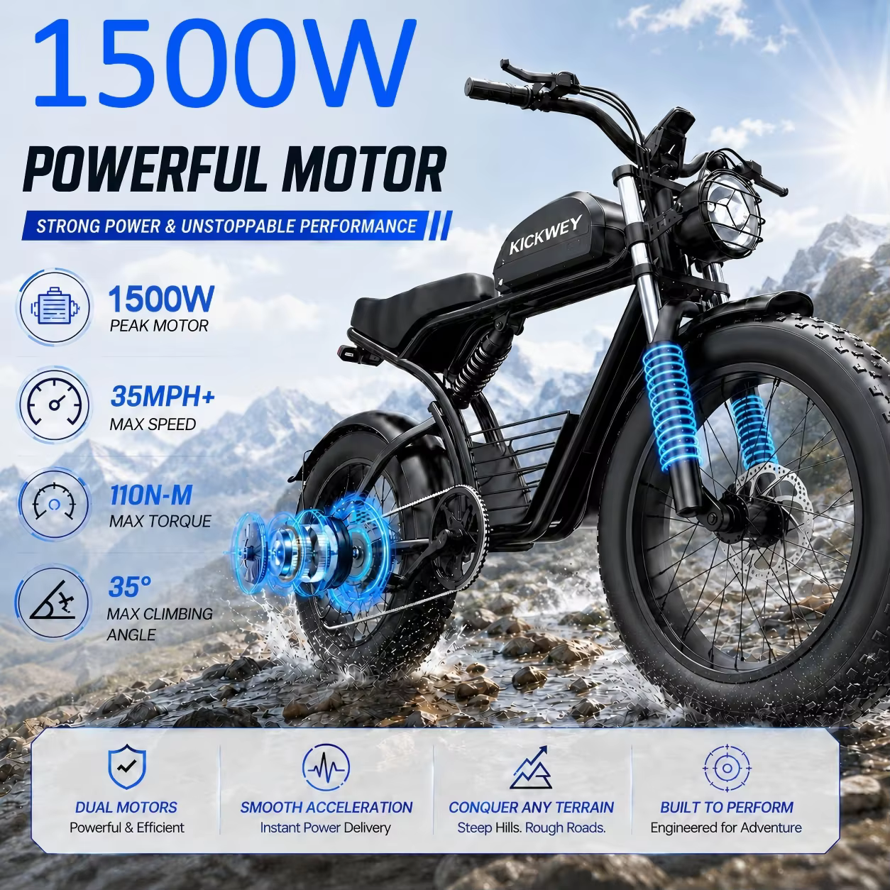 Vélo électrique tout-terrain Kickwey K7