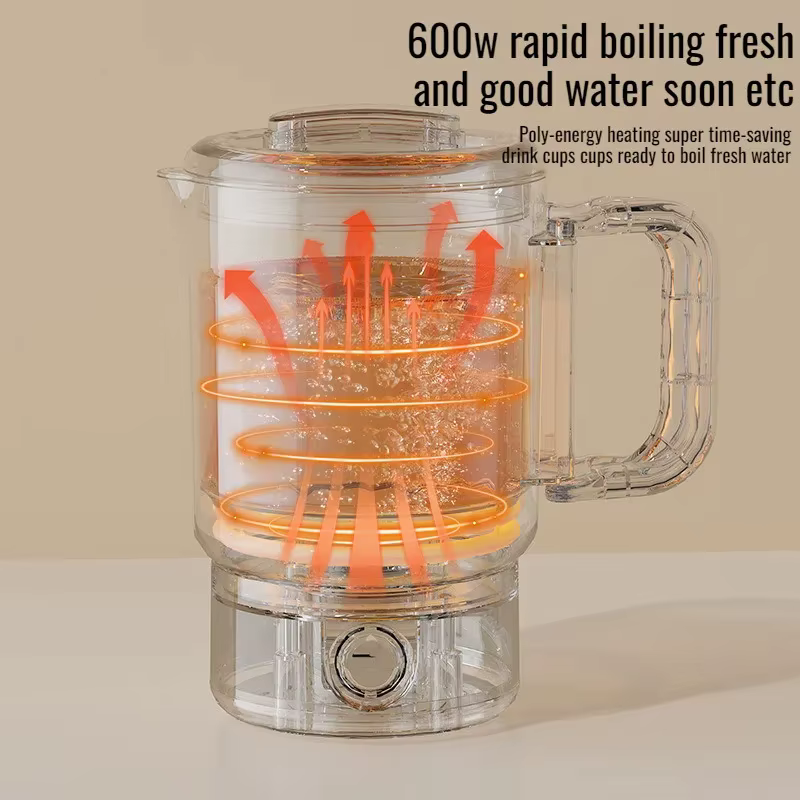 Nouveau 800ml 3 in1 bouilloire électrique 304 en acier inoxydable pliant bouilloire de voyage Portable ménage multi-fonction marmite marmite