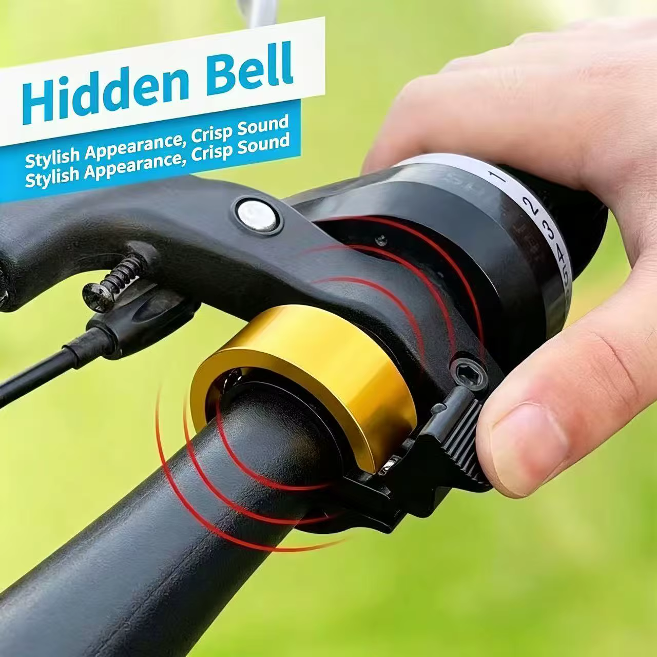 Sonnette de vélo VTT, klaxon de vélo en alliage