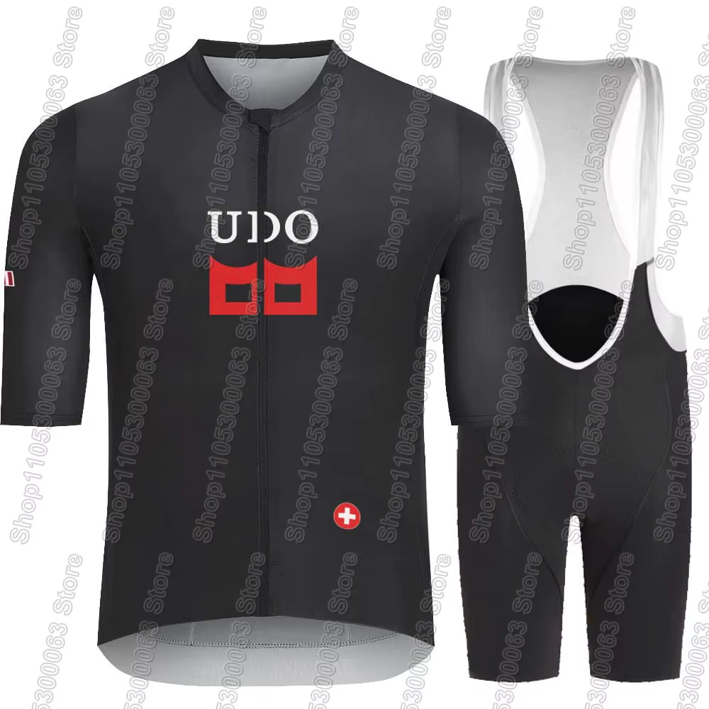 Ensemble Maillot et Cuissard de Cyclisme Équipe Tudorful 2026 – Tenue de Vélo Suisse d'Été pour Route et VTT