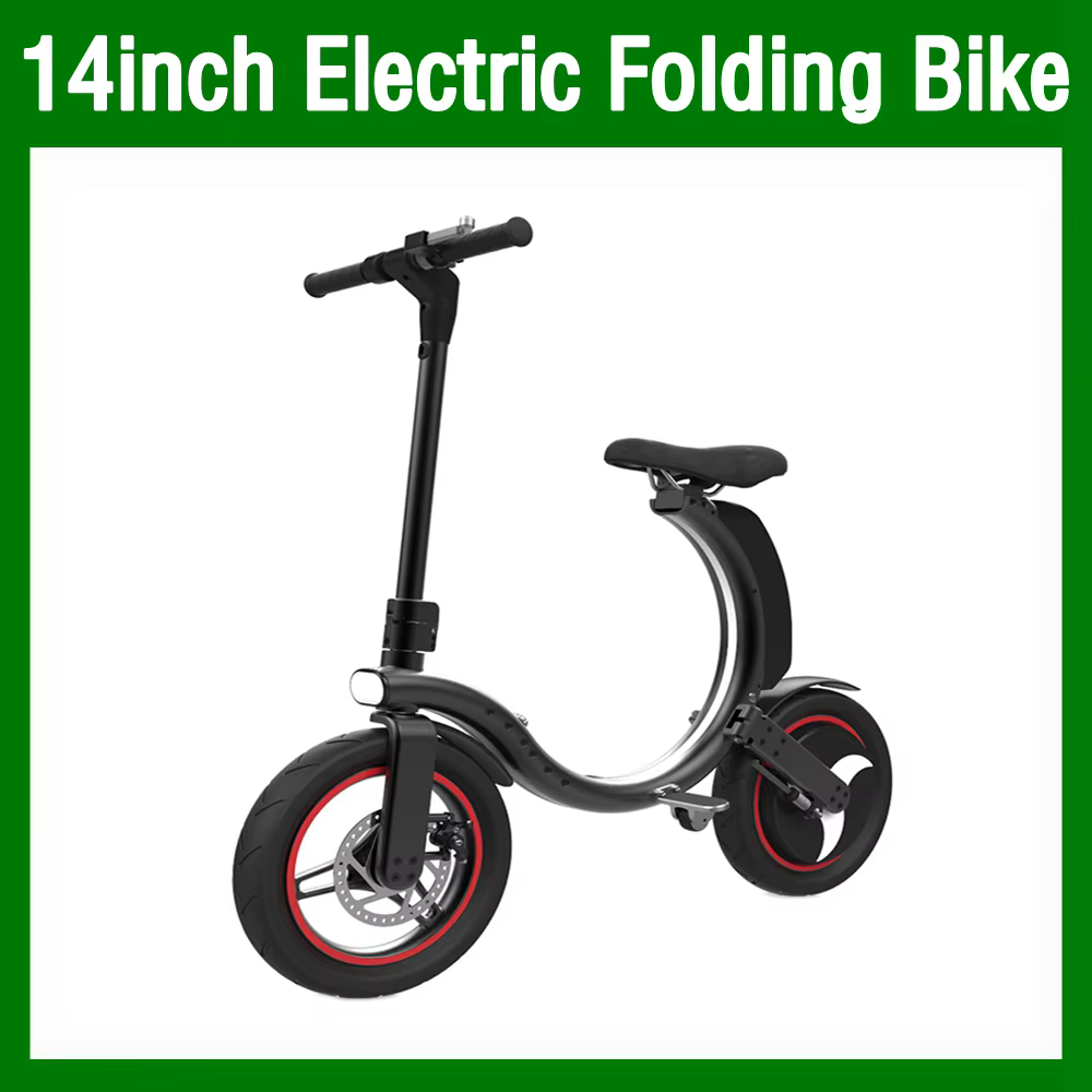 14 pouces 450W vélo pliant électrique tout-terrain ATV pliable longue portée sécurité batterie puissante
