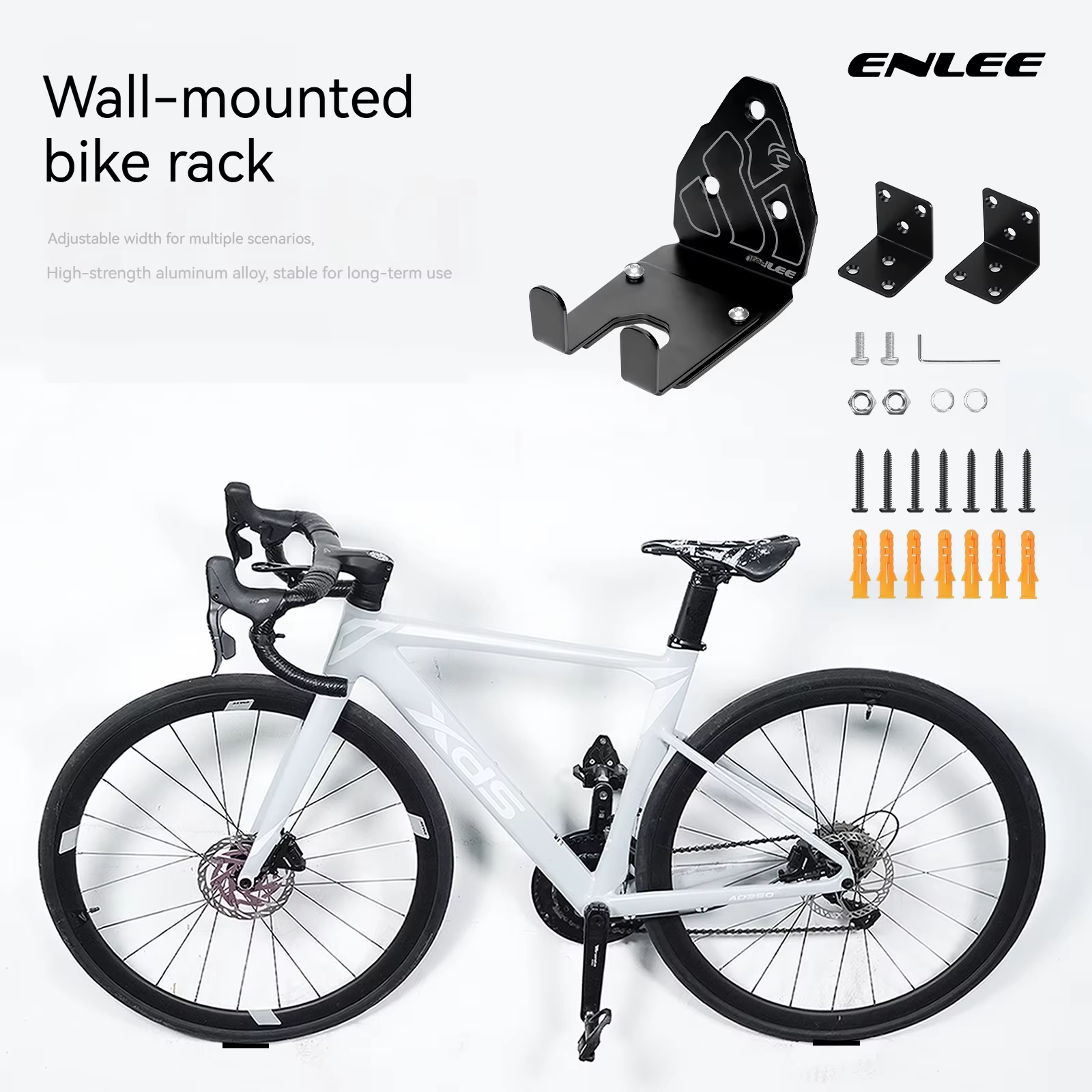 Support mural ENLEE pour vélo de montagne et vélo de route