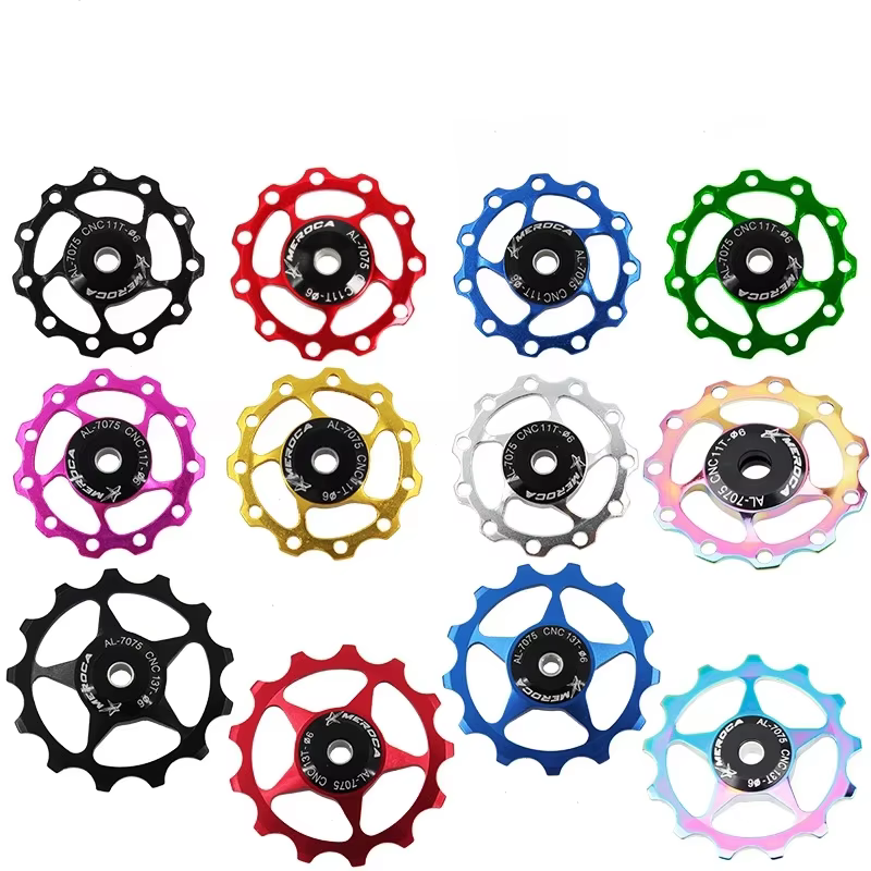MEROCA 11T 13T vélo en alliage d'aluminium roue de guidage poulie arrière dérailleur Guide vtt roulement en céramique