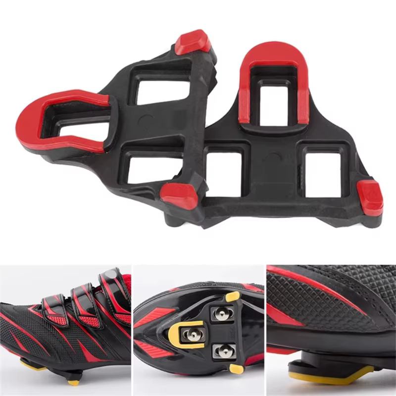 Cales de vélo autobloquantes pour pédales de cyclisme, jeu de 6 cales à flottation de 6 degrés, cales de vélo SPD-SL pour vélos de route, cyclisme en salle et route