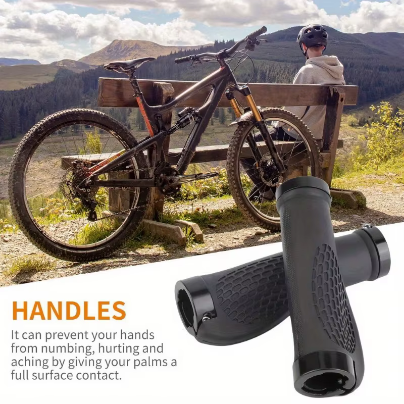 2 guidons de vélo, guidons ergonomiques