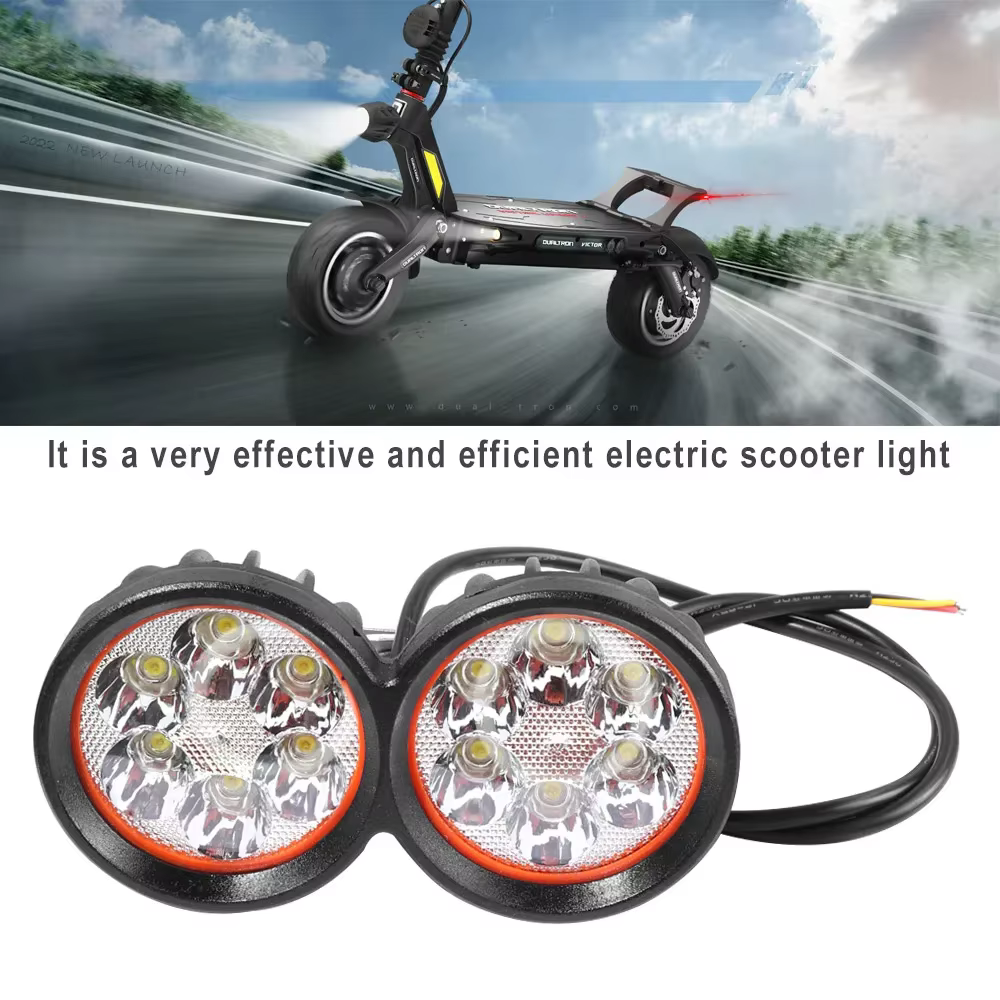 Phare avant LED lampe Super lumineux Scooters 6 LED projecteur antibrouillard travail Spot 12-80V universel Scooter électrique Spot