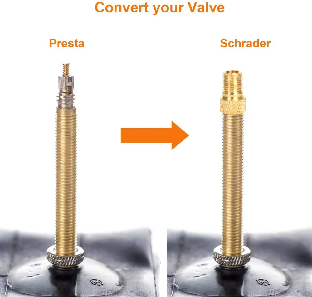 Adaptateur Presta à Schrader de vélo