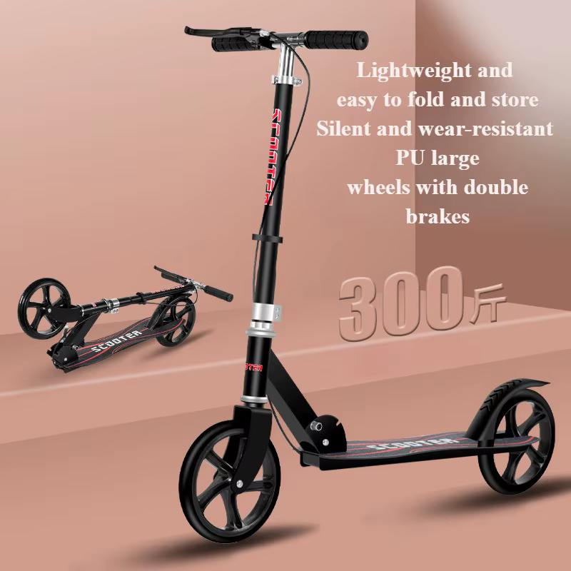Trottinette Portable Pliable avec Guidon Réglable pour Enfant