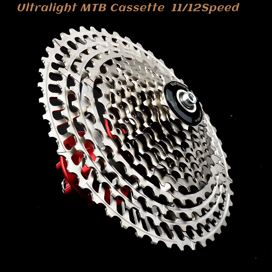 SUNSHINE Ultralight MTB Cassette CNC 10/11/12Speed 46-52T HG roue libre pour la transmission SHIMANO DEORE SLX XT SRAM