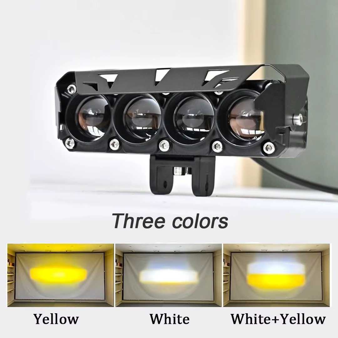 Phare avant Four EYE Spotlight 38W pour tous les scooters Dualtron Thunder Victor Spider DT3, moto modifiée avec interrupteur
