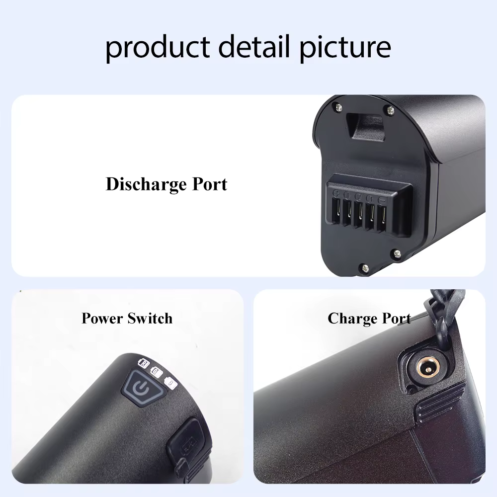 Batterie intégrée pour vélo électrique HillMiles MileCity1 36V 48V 10.4AH 13AH pour Touroll J1 Trekking Jasion EB5 Roamer