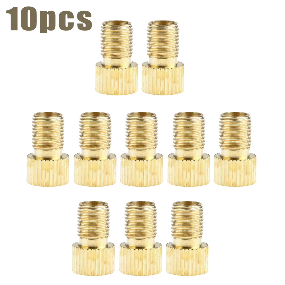 10x adaptateurs de Valve de pompe à vélo 15x8x8mm pour VTT moto adaptateur de convertisseur de cyclisme accessoires