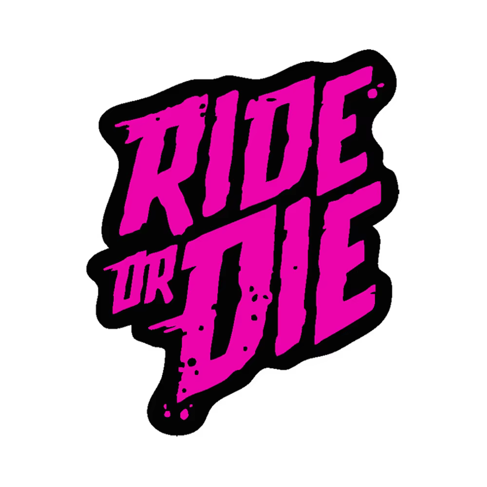 Ride or Die – autocollants de cadre de vélo
