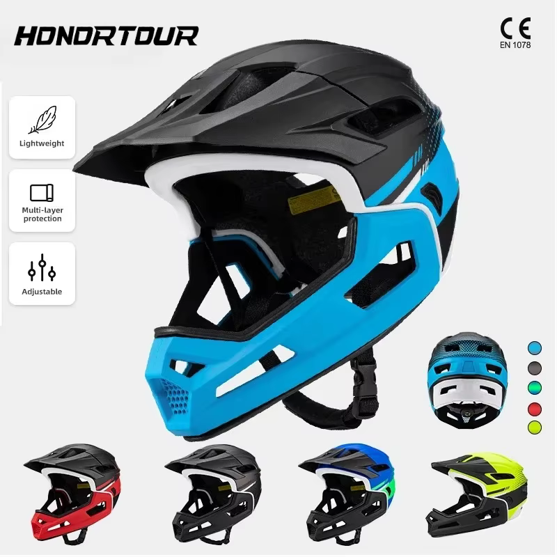 Eastinear haute qualité montagne tout-terrain casque de vélo 2-en-1 intégral détachable en plein air adulte hommes et
