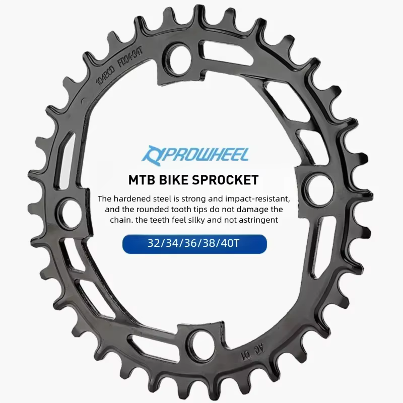 PROWHEEL 32T 34T 36T 38T 40T roue de chaîne de pignon de vélo vtt 104BCD plateau rond partie