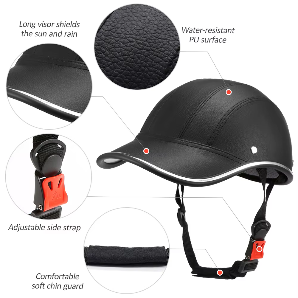 Sports de plein air cyclisme casque de sécurité casquette de Baseball chapeau pour moto vélo Scooter montagne route