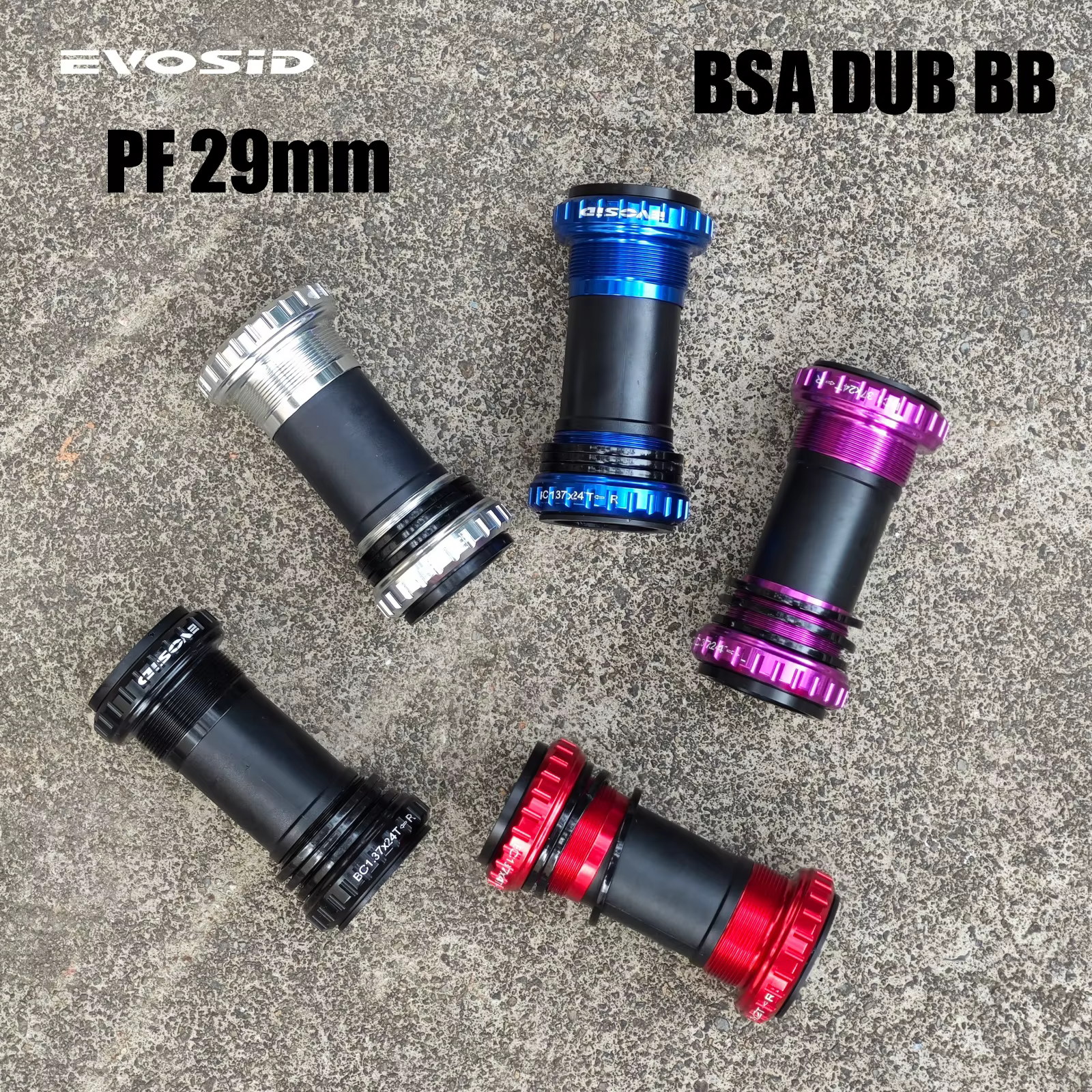 EVOSID DUB BB support de pédalier de vélo vtt BSA 68/73mm fileté/PF 29mm