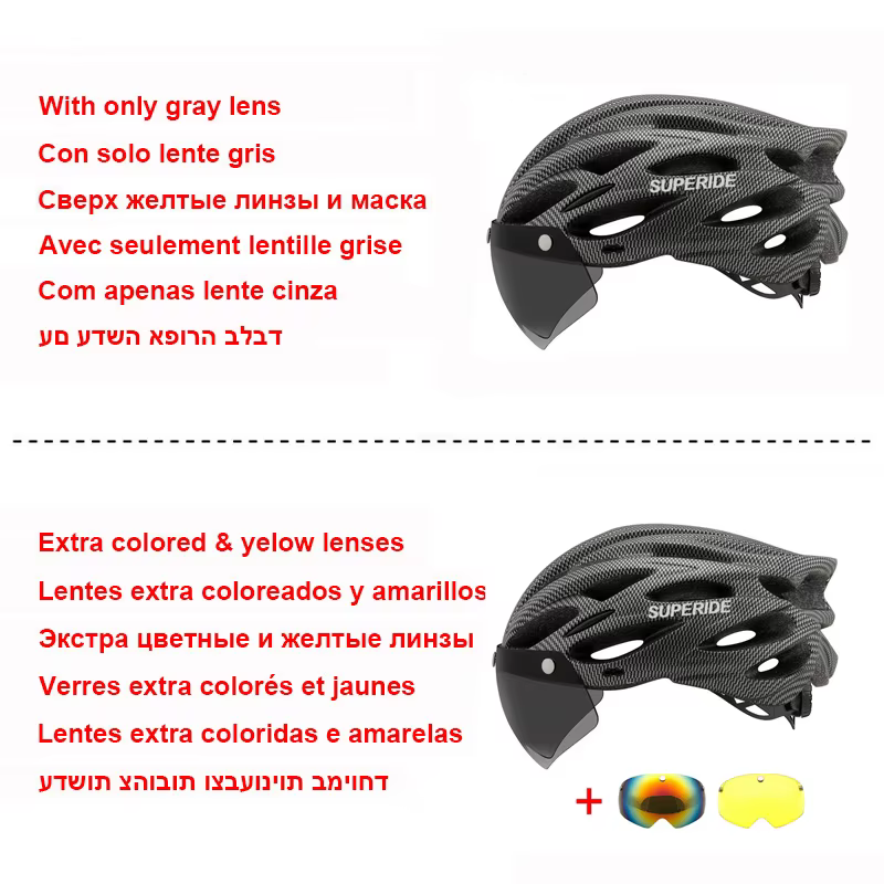 Casque de cyclisme léger route vtt VTT vélo Led