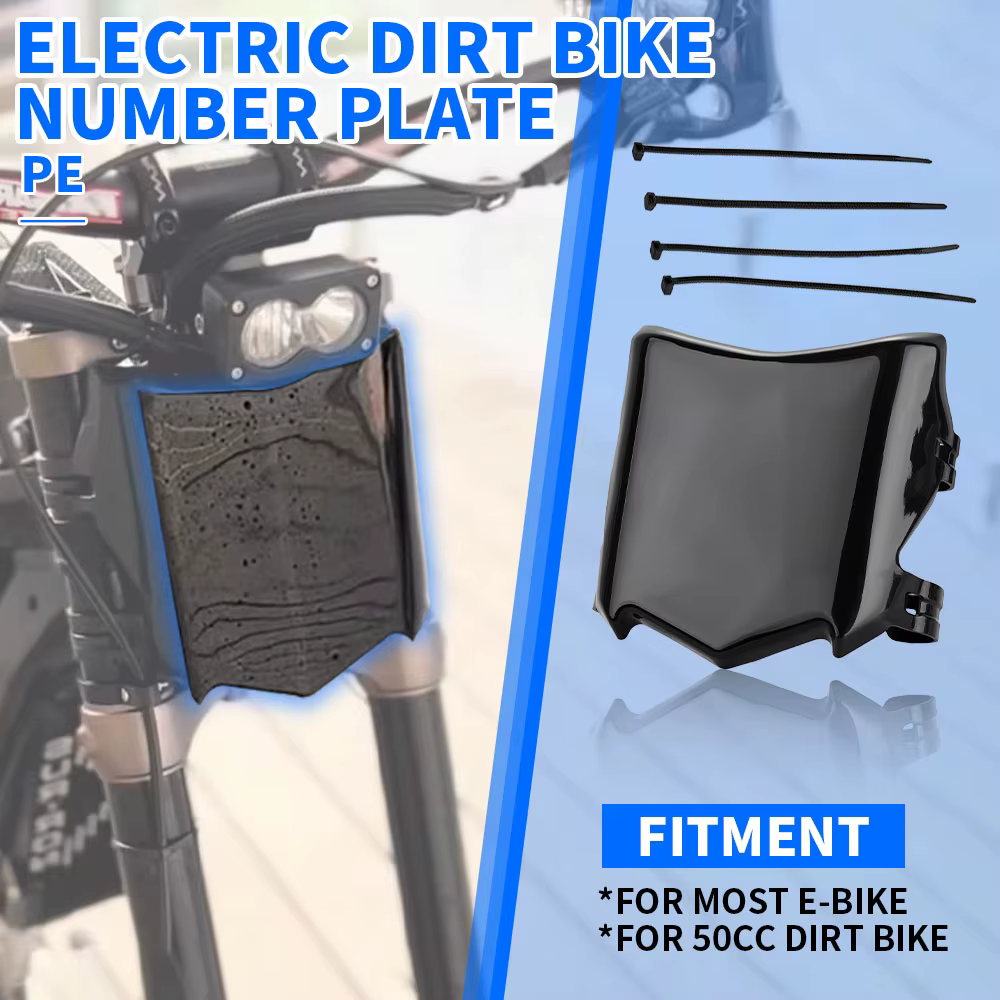 Plaque d'immatriculation avant pour vélos électriques tout-terrain Surron S/X Q20