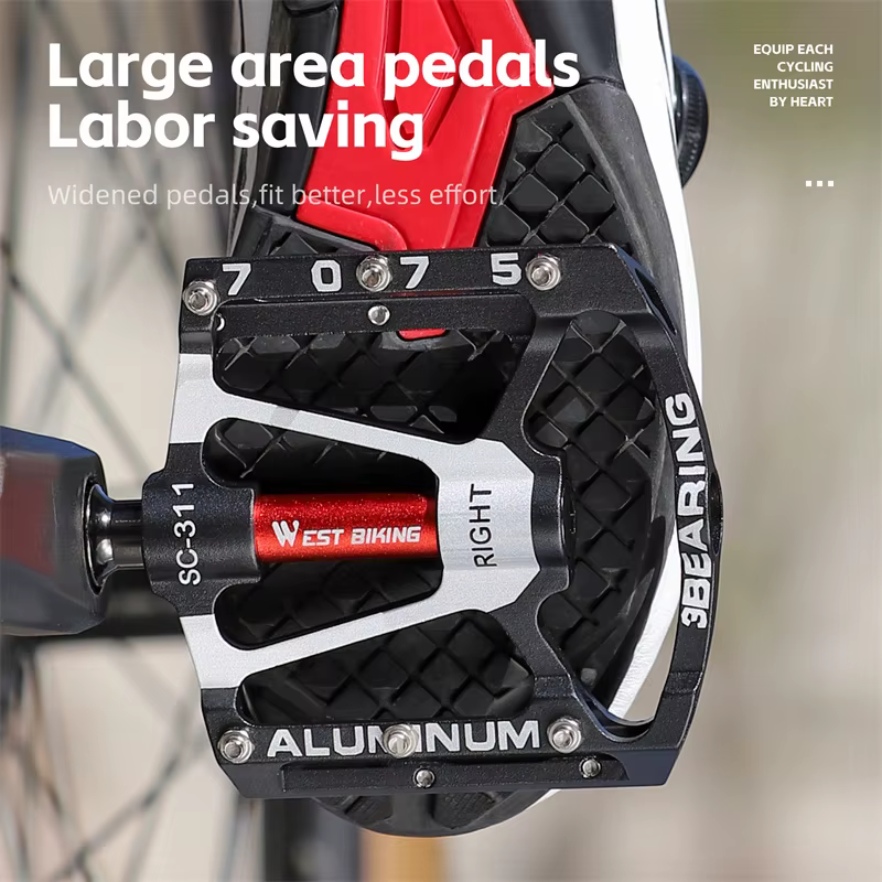 Pédales de vélo en alliage d'aluminium CNC 7075
