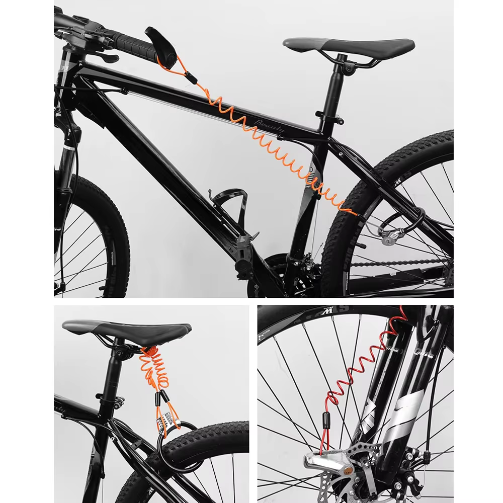 Câble de verrouillage à ressort pour vélo