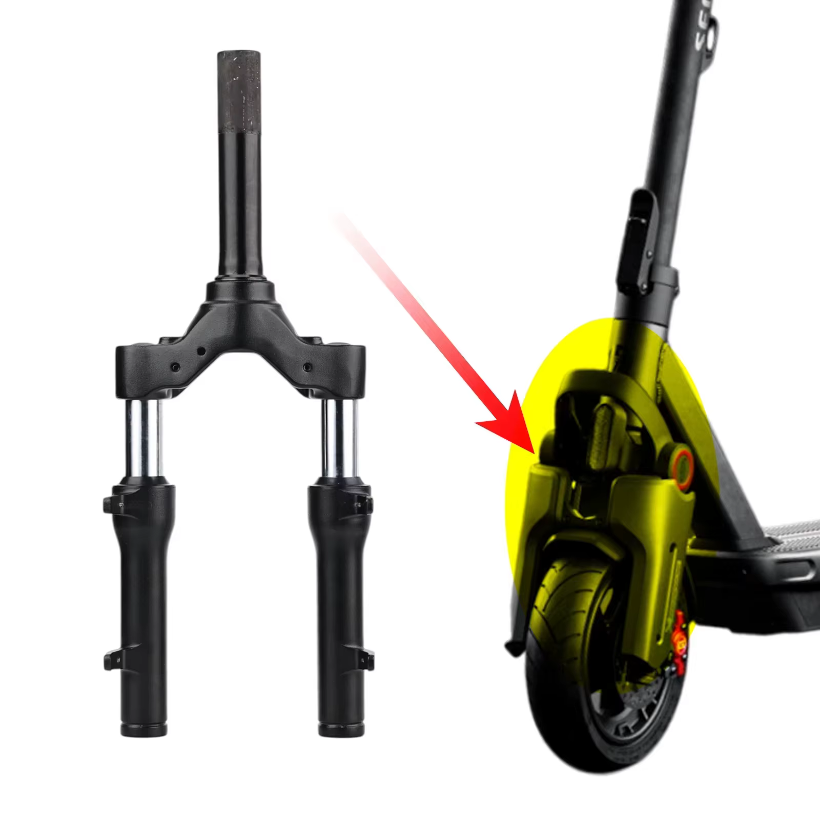 Fourche avant d'origine pour Scooter électrique Segway MAX G3