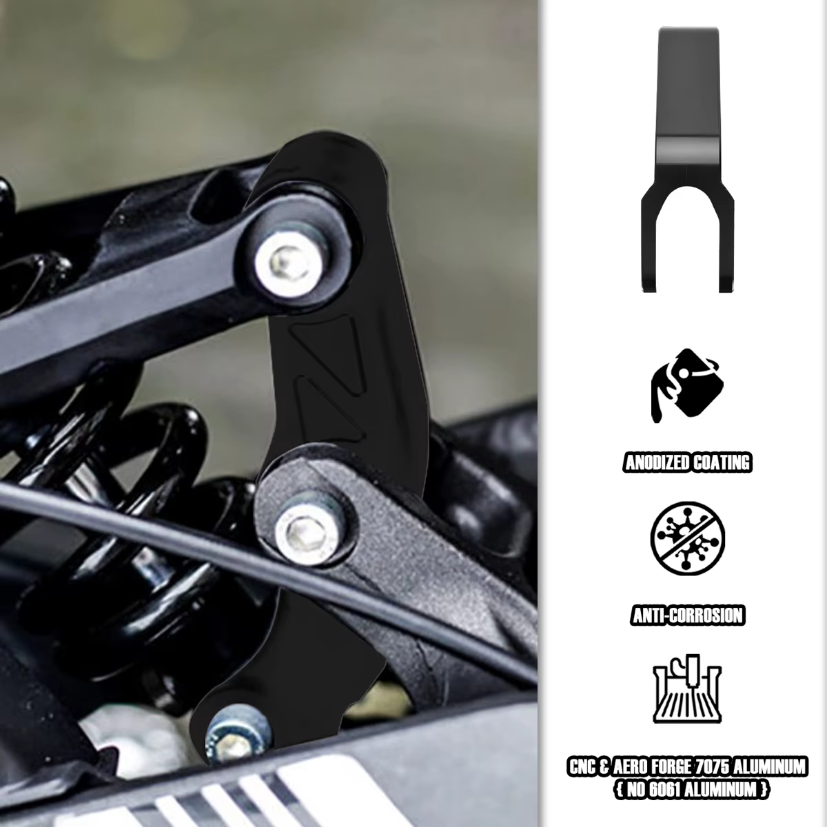 1.5 pouces 3/4 pouces liaison arrière levage électrique Dirt Bike arrière progressif Suspension lien pour sur-ron pour Segway Kit d'abaissement