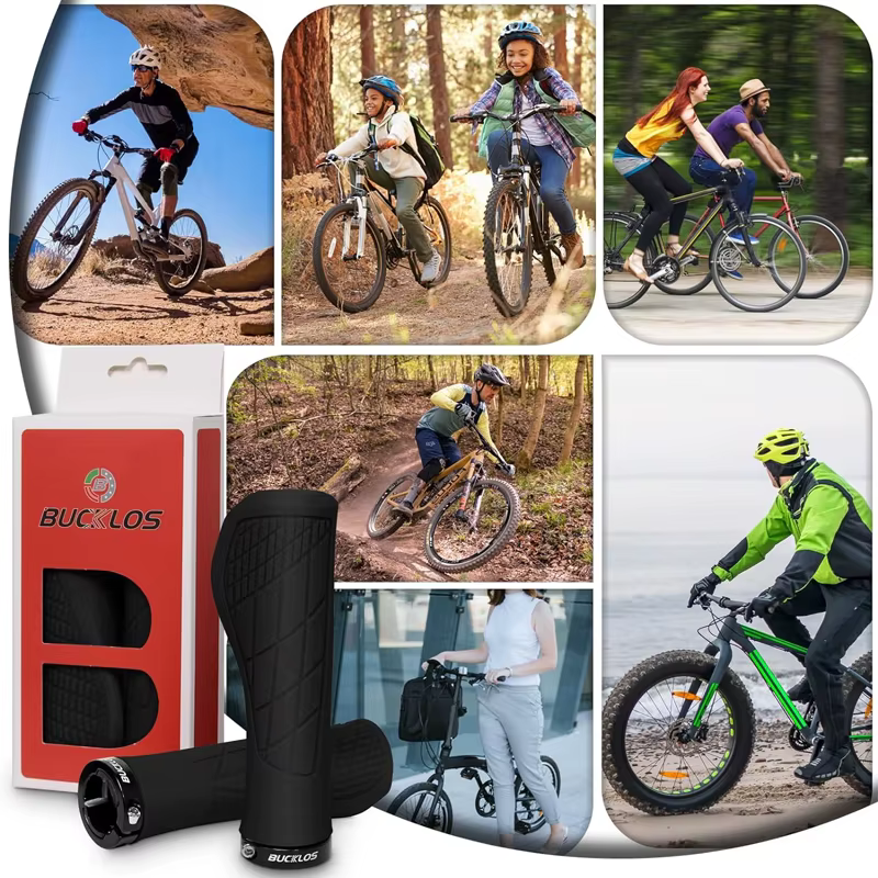 BUCKLOS poignées de guidon de vélo de montagne ergonomiques confortables