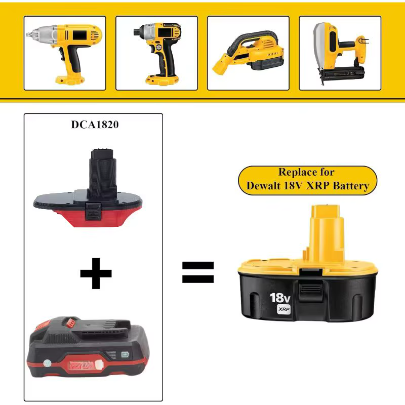 Pour adaptateur Parkside vers Dewalt pour Parkside 20V remplacer vers Dewalt 18V accessoires de convertisseur de perceuse électrique ( ﻿ Adaptateur uniquement)