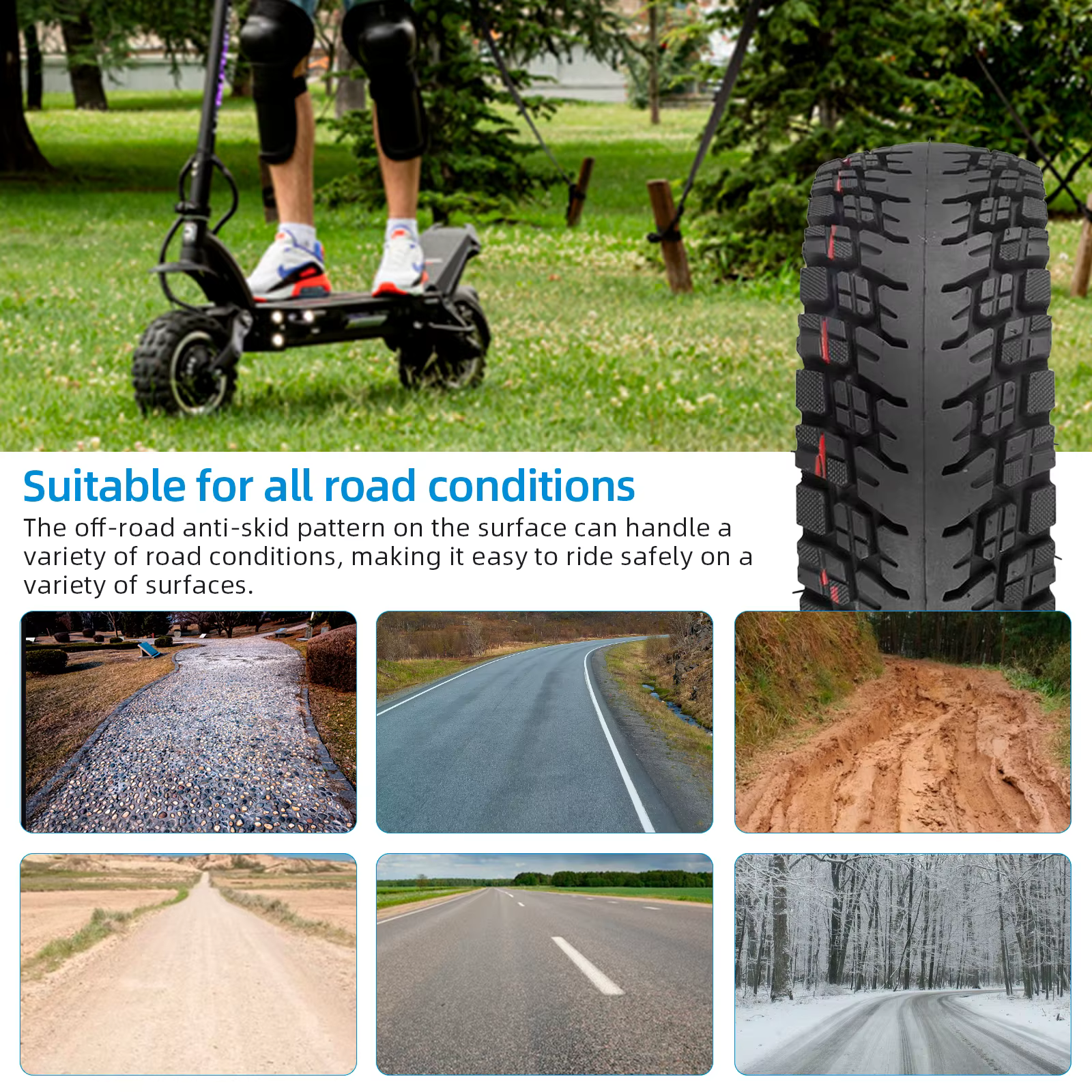 Ulip 10x2.75-6.5 pneu Tubeless auto-réparateur pour Scooter électrique Dualtron Speedway construit colle auto-réparable