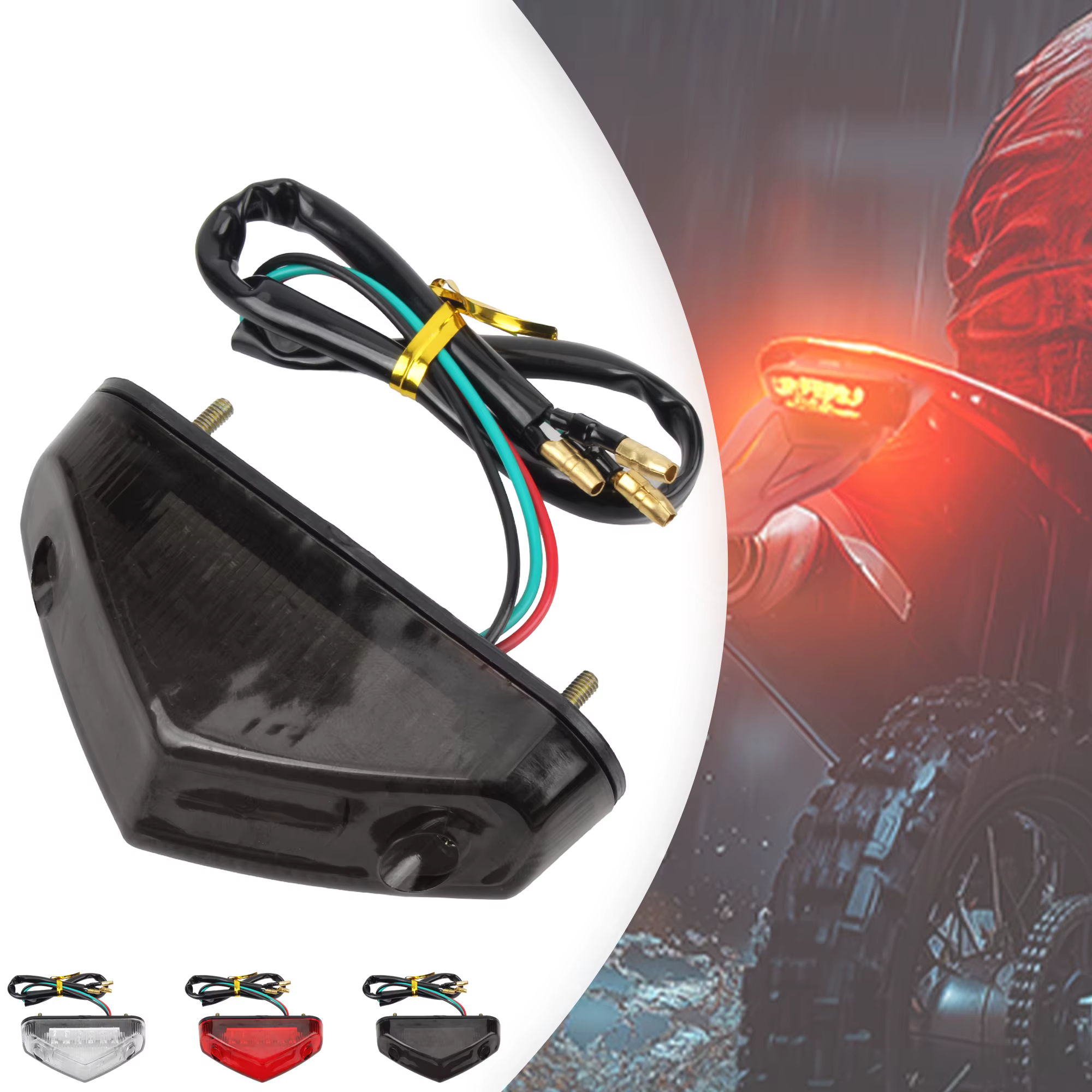 Freins de moto feu arrière LED feu stop lampe de signalisation lumière