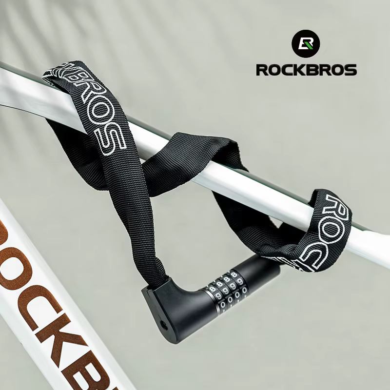 ROCKBROS serrure de vélo avec mot de passe et Code numérique en alliage de Zinc antivol chaîne de sécurité