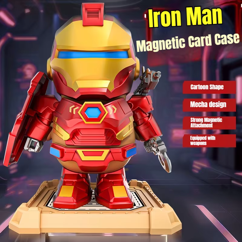 Robot transformable assemblable Capybara Iron Man Mecha avec pièces d'armure magnétiques, figurine de décoration de bureau