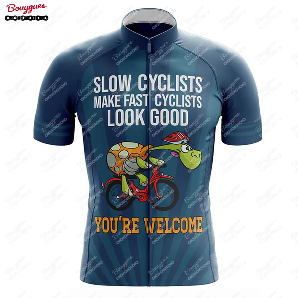 Maillot d'équipe de cyclisme à manches courtes pour hommes