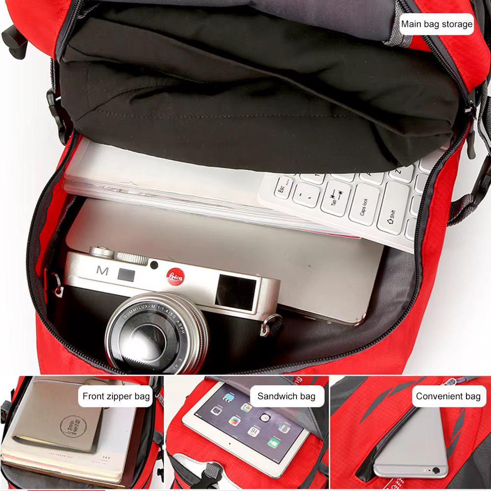 1 pièces grande capacité 40L randonnée sac à dos léger imperméable pliable, Camping en plein air Trekking voyage sac à dos